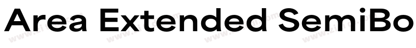 Area Extended SemiBo字体转换
